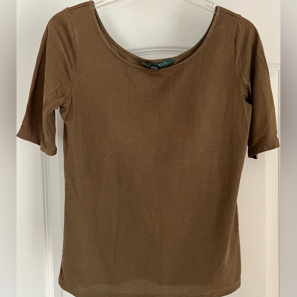 Ralph Lauren Elbow Sleeve Top